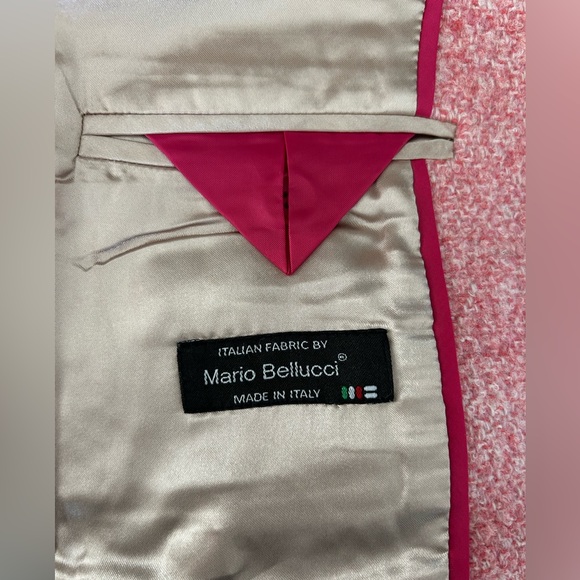 J Crew Collection Bubble Pink Tweed Blazer French Style Sz 8 Old Money Luxury - Picture 8 of 10